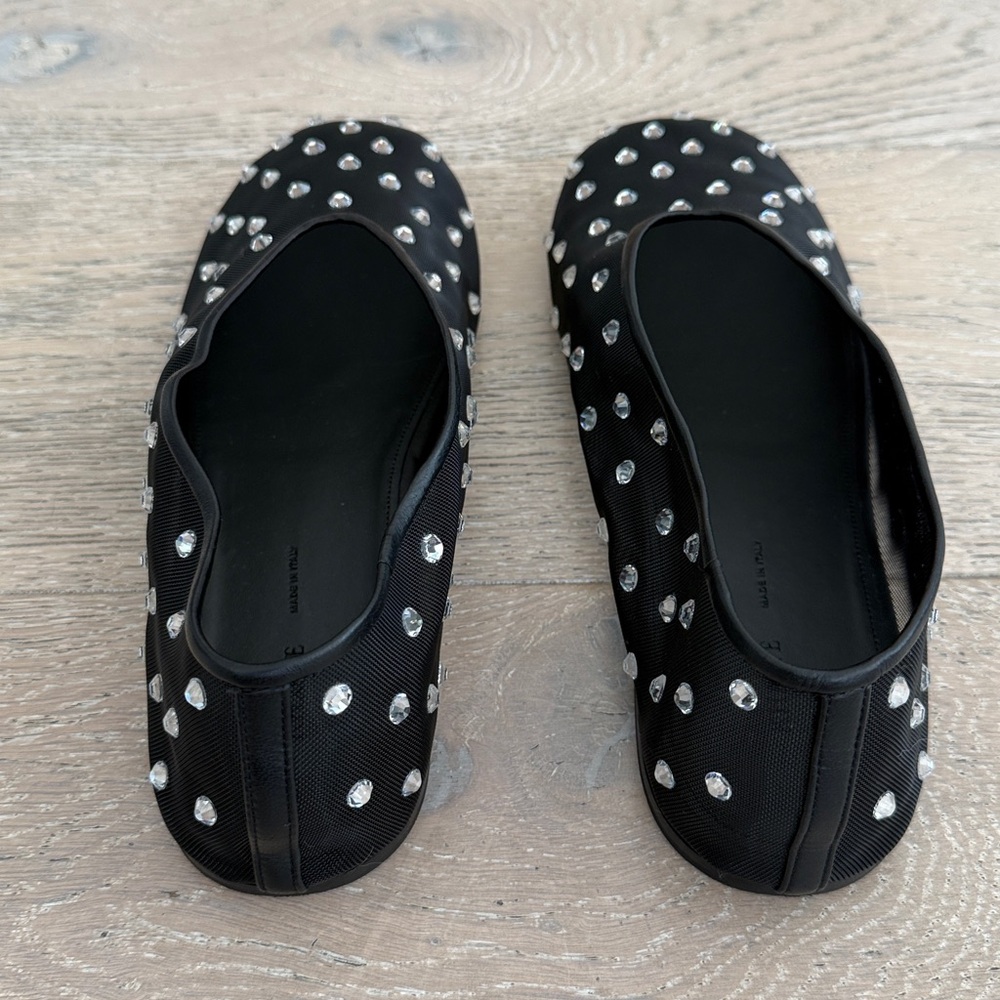 Khaite Marcy Flats in Black Size 38.5 - Picture 5 of 7